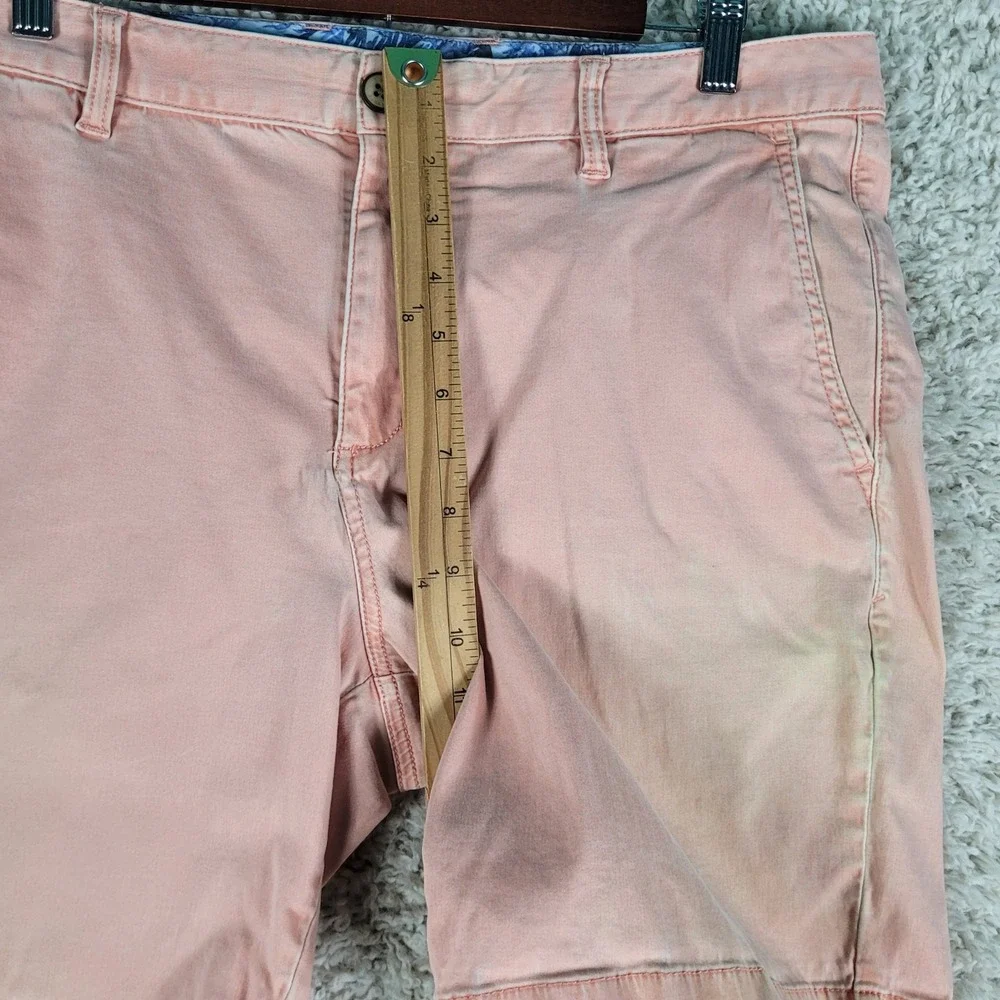 Tommy Bahama Boracay Shorts Mens 36 Pink Great Condition Cotton Tencel Chino - Picture 4 of 11